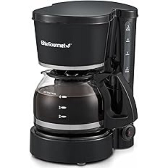 NEW! Elite Gourmet EHC-5055 Automatic 5-Cup Brew & Drip Coffee Maker with Pause - Picture 1 of 6
